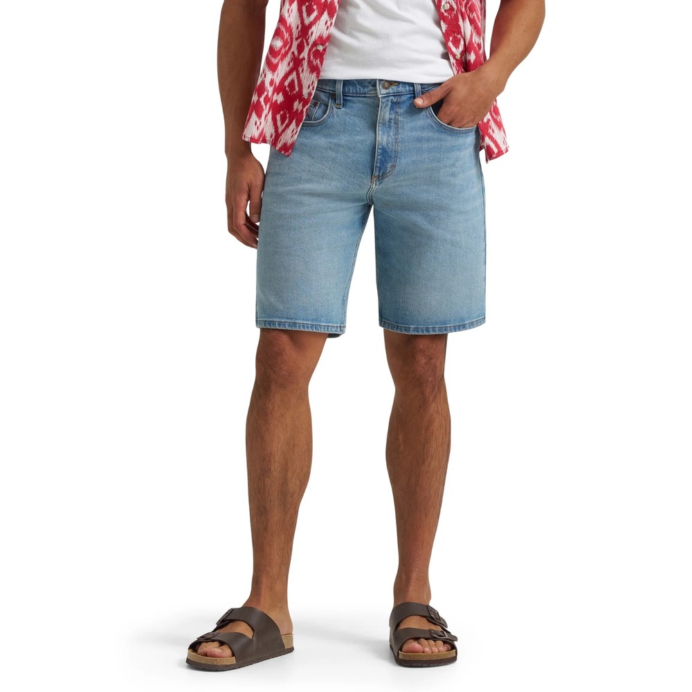 Wrangler Five Star Mens 32 Relaxed Fit Denim Shorts Light Stonewash Jorts 606W3L